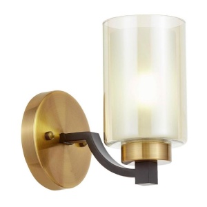 Бра, светильник настенный накладной Lumina Deco LDW 1224-1 BK+MD  фото, kupilegko.ru
