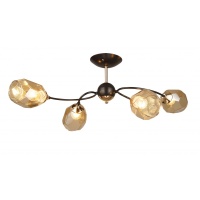 Потолочная люстра IMEX MD.4249-4-S-COFFEE+FGD  фото, kupilegko.ru