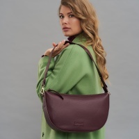 Кожаная сумка хобо женская Dr.Koffer 7019SG-95 25043 DK  фото, kupilegko.ru