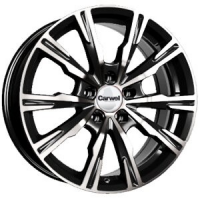 Литые колесные диски Carwel Лиман 221 7.5x17 5x120 ET32 D72.6 Чёрный глянцевый с полированной лицевой частью (078528)  фото, kupilegko.ru