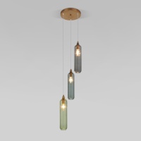 Подвесная люстра Eurosvet Siesta 50252/3 латунь  фото, kupilegko.ru