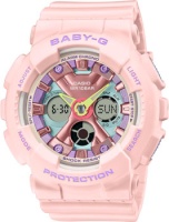 Японские наручные женские часы Casio BA-130PM-4A. Коллекция Baby-G  фото, kupilegko.ru