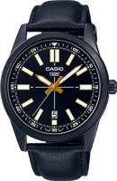 Японские наручные мужские часы Casio MTP-VD02BL-1E. Коллекция Analog  фото, kupilegko.ru