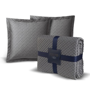 Argyle Graphite Покрывало и 2 наволочки Ralph Lauren Home  фото, kupilegko.ru