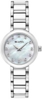 Японские наручные женские часы Bulova 98P158. Коллекция Diamonds  фото, kupilegko.ru