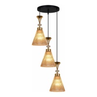 Подвесная люстра Reluce 02005-0.9-03 Amber  фото, kupilegko.ru