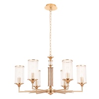 Подвесная люстра Crystal Lux Gloria SP6 Brass  фото, kupilegko.ru