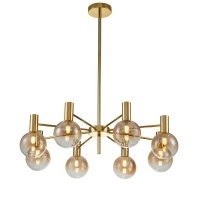 Подвесная люстра Indigo Collana 13015/8R Gold V000222  фото, kupilegko.ru