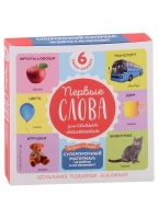 Комплект из 6 супер-прочных мини-книжек «Первые слова для самых маленьких».  фото, kupilegko.ru