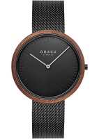 fashion наручные мужские часы Obaku V245GXBBMB. Коллекция Trae  фото, kupilegko.ru