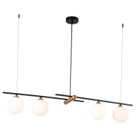 Подвесная люстра Indigo Opaco 11015/4P Black V000153  фото, kupilegko.ru