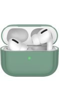 Чехол Deppa для футляра наушников Apple AirPods Pro, силикон, зеленый  фото, kupilegko.ru