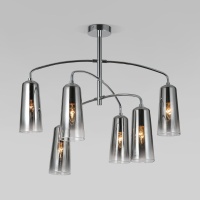 Подвесная люстра Eurosvet Omber 70137/6 хром  фото, kupilegko.ru