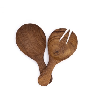 Teak Round Ложки для салата 2 шт. Hankar  фото, kupilegko.ru