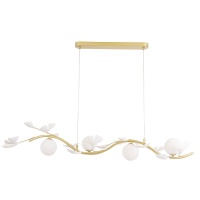 Подвесная люстра Crystal Lux Colibri SP4 Gold  фото, kupilegko.ru