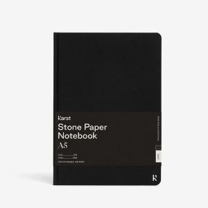 Stone Paper Black/Dot Блокнот A5 Karst  фото, kupilegko.ru