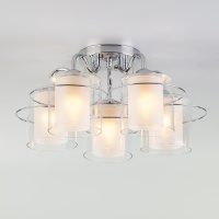 Потолочная люстра Eurosvet 30160/5 хром  фото, kupilegko.ru