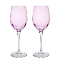 Набор бокалов для белого вина 385 мл Le Stelle Monalisa 2 шт розовый  фото, kupilegko.ru