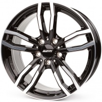 Литые колесные диски Alutec Drive 7.5x17 5x120 ET43 D72.6 Чёрный глянцевый с полированной лицевой частью (DRV75743W33-1)  фото, kupilegko.ru