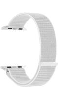 Ремешок  Deppa из плетеного нейлона для Apple Watch 38-40мм на липучке, белый  фото, kupilegko.ru