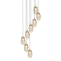 Подвесная светодиодная люстра Gerhort G61361/9GD CL  фото, kupilegko.ru