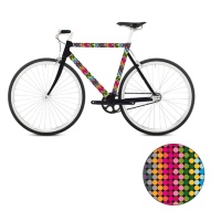 Наклейка на раму велосипеда 'Multicolored' (разные дизайны) / Flow Remember  фото, kupilegko.ru