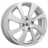 Литые колесные диски КиК (K&K) КС893 (ZV Rio I) 6x16 4x100 ET52 D54.1 Чёрный глянцевый с полированной лицевой частью (75249)  фото, kupilegko.ru