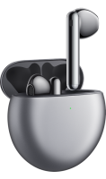 Bluetooth-гарнитура HUAWEI FreeBuds 4, мерцающая серебристая  фото, kupilegko.ru