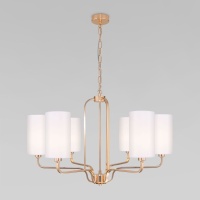 Подвесная люстра Eurosvet Purezza 60128/6 золото  фото, kupilegko.ru