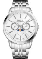 Швейцарские наручные мужские часы Adriatica 8306.5113QF. Коллекция Moonphase  фото, kupilegko.ru