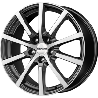 Литые колесные диски Carwel Кентавр 7x17 5x112 ET35 D66.6 Чёрный с полированной лицевой частью (39553)  фото, kupilegko.ru
