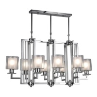 Подвесная люстра Lumina Deco Manhattan LDP 8012-8 PR CHR  фото, kupilegko.ru
