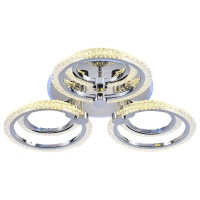 Потолочная светодиодная люстра Profit Light 8003/3+3 CHR  фото, kupilegko.ru