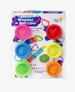 Набор для детской лепки Genio Kids Тесто-пластилин Формы и фигуры 76314 GU  фото, kupilegko.ru