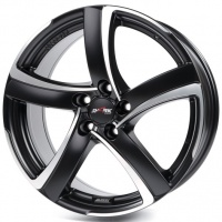 Литые колесные диски Alutec SHARK 7x17 4x108 ET25 D65.1 Черный матовый с полированной лицевой частью (SH70725P23-5)  фото, kupilegko.ru