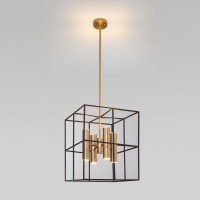 Подвесная люстра Eurosvet Adamson 70142/8 латунь  фото, kupilegko.ru