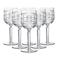 Hudson Plaid Бокалы для белого вина 6 шт. Ralph Lauren Home  фото, kupilegko.ru