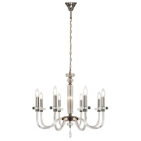 Подвесная люстра iLamp Vibe P9474-8 Nickel  фото, kupilegko.ru