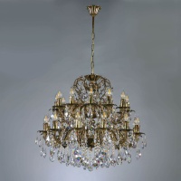 Подвесная люстра Ambiente Granada 2118/12+12 PB Tear Drop  фото, kupilegko.ru