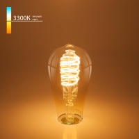 Светодиодная лампа Elektrostandard FDL 8W 3300K E27 (ST64 спираль тони  фото, kupilegko.ru