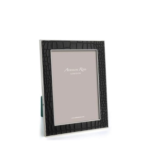 Croc Black & Silver Рамка для фото 13x18 Addison Ross  фото, kupilegko.ru