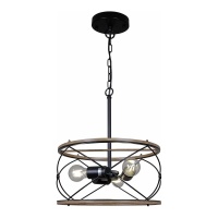 Подвесная люстра Illumico IL1008-3P-05 BK Wood  фото, kupilegko.ru