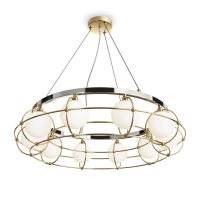Подвесная люстра Maytoni Carcass MOD312PL-10GCH  фото, kupilegko.ru