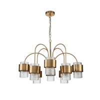 Подвесная люстра Indigo ELEGANZA 12019/A/8P Brass V000323  фото, kupilegko.ru