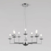 Подвесная люстра Eurosvet Cariso 60150/10 хром  фото, kupilegko.ru