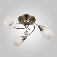 Подвесная люстра Eurosvet 30100/3 античная бронза  фото, kupilegko.ru