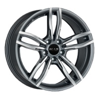 Литые колесные диски MAK LUFT-FF 8x18 5x120 ET30 D72.6 Серый с полированной лицевой частью (F8080LKQM30I2BX)  фото, kupilegko.ru