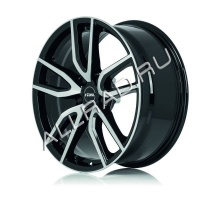 Литые колесные диски Rial Torino Black 6.5x16 5x112 ET50 D70.1 Diamond Black Front Polished (TOR65650B73-1)  фото, kupilegko.ru