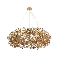 Подвесная люстра Crystal Lux GARDEN SP9 D800 GOLD  фото, kupilegko.ru