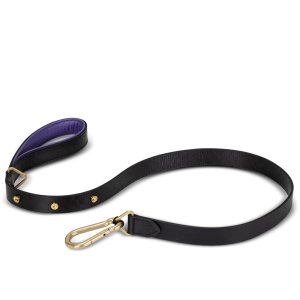 Black Purple Brass Wide Поводок для собак Buster + Punch  фото, kupilegko.ru